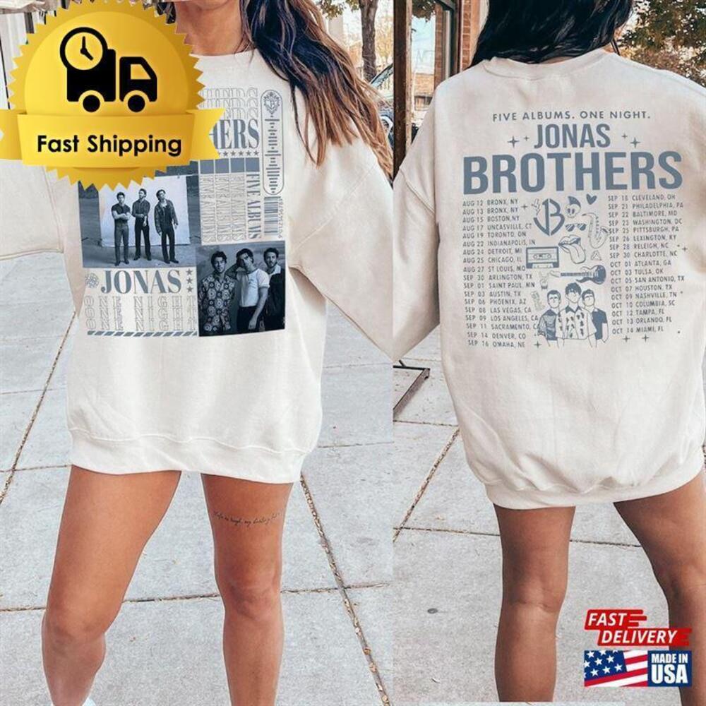 Jonas Brothers Double Sided T-Shirt Tour Concert 2 Sided